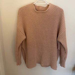 Dusty pink knit sweater